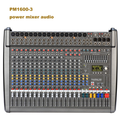 Powered Audio Mixer Console PM1600-3 1000W 12-Channel