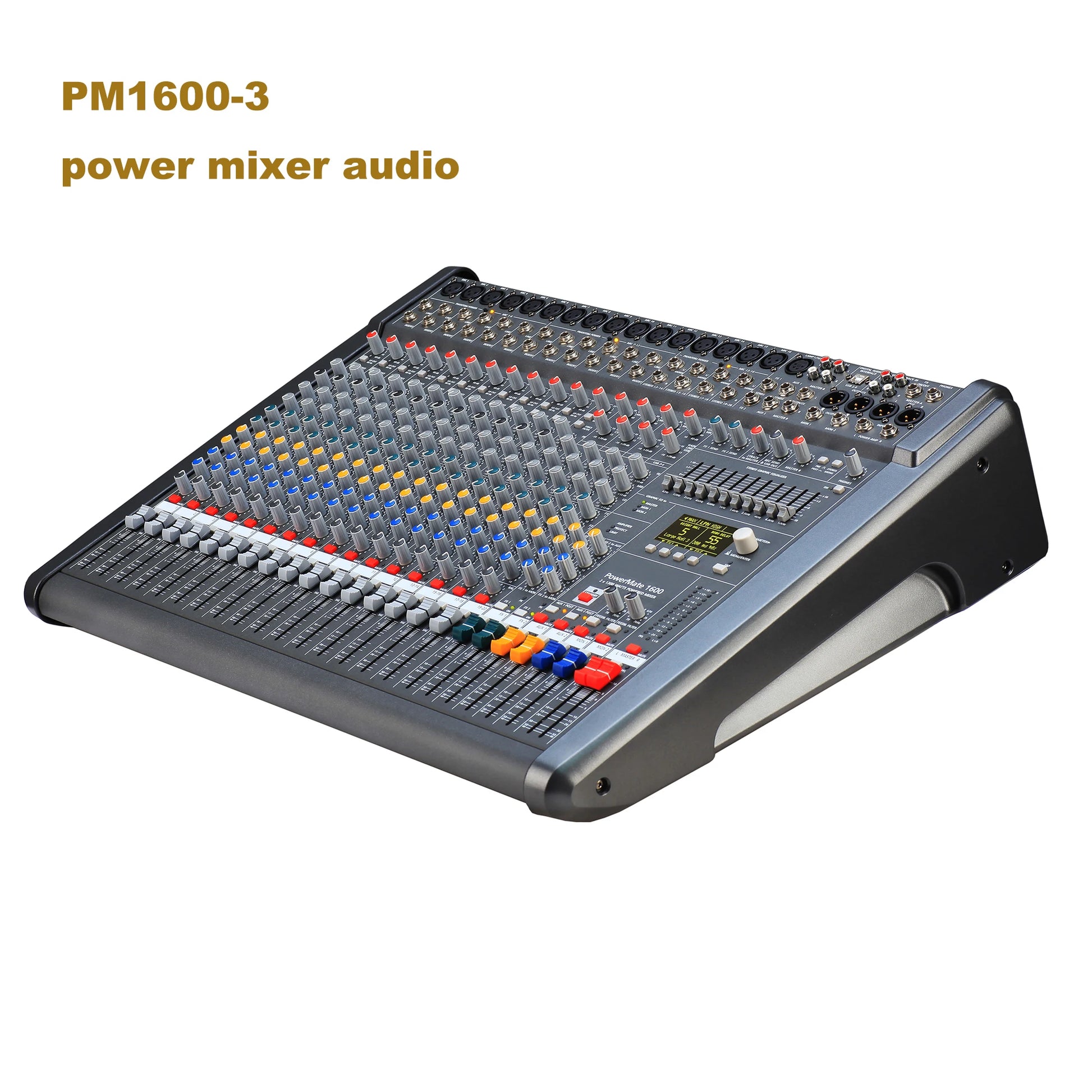 Powered Audio Mixer Console PM1600-3 1000W 12-Channel