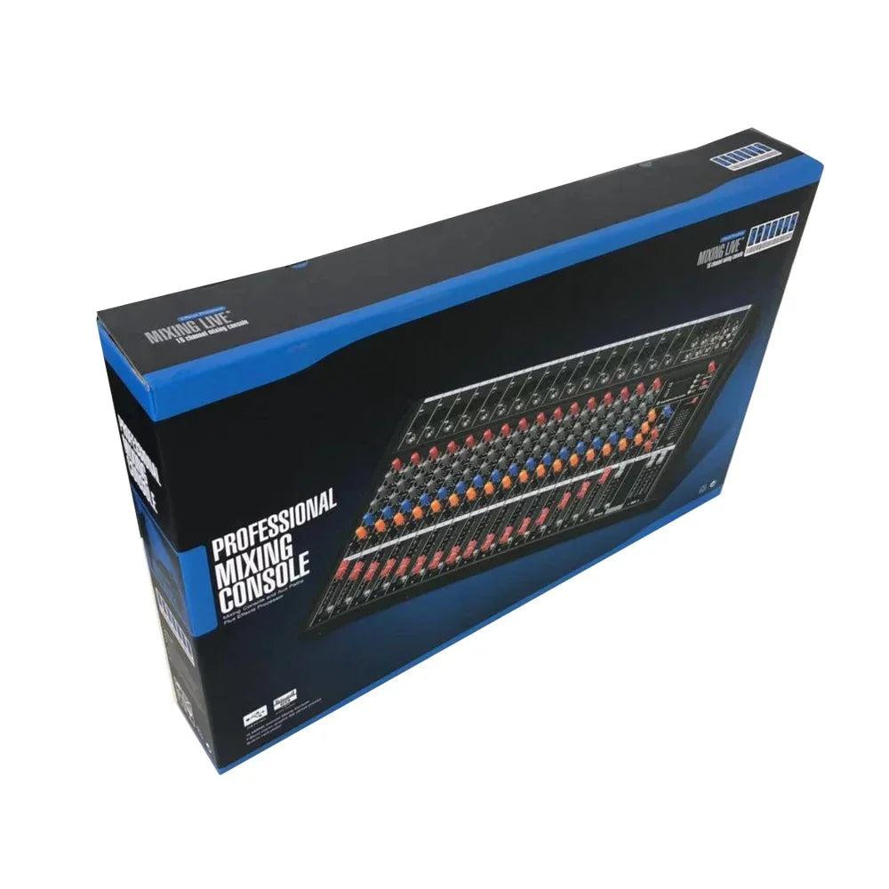 16-Channel USB Audio Mixer with Bluetooth for DJ & Studio