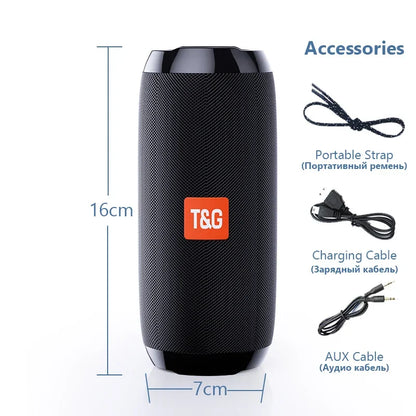 Portable Bluetooth Speaker With FM Radio & USB Playback