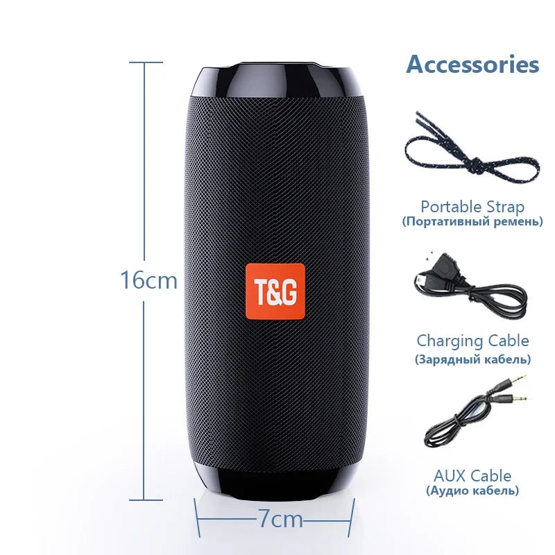 Portable Bluetooth Speaker With FM Radio & USB Playback